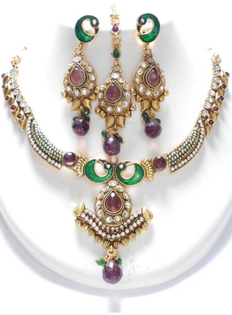 Polki Necklace Set